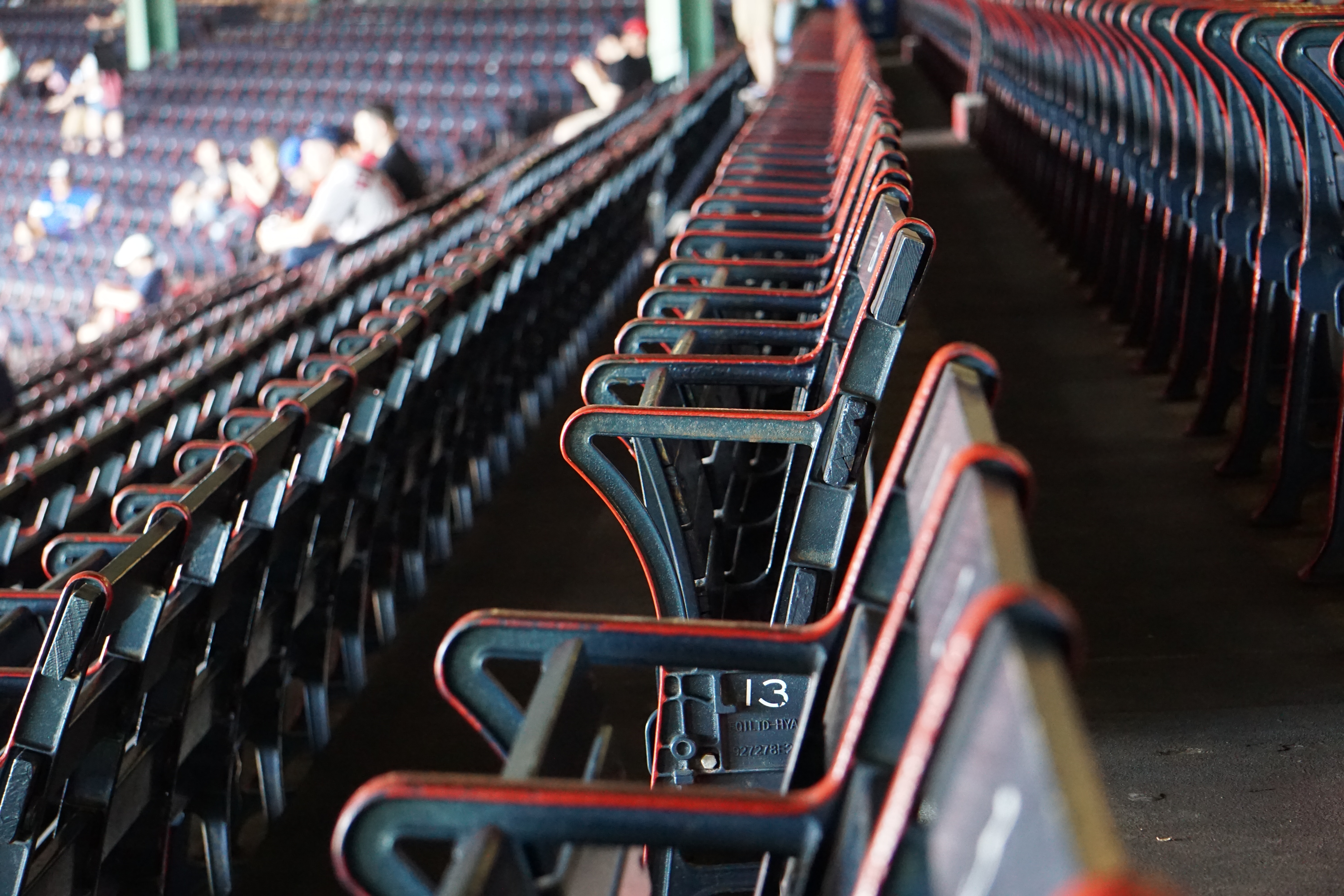 Seating at a sports stadium.