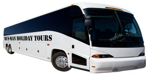 Our Full Size motorcoach with seating with 56 passengers.